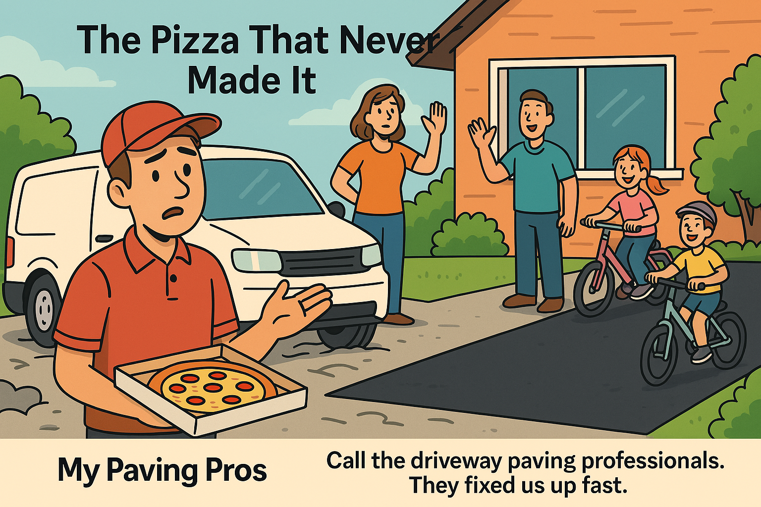 The Great Driveway Upgrade: A Sticky Summer Adventure