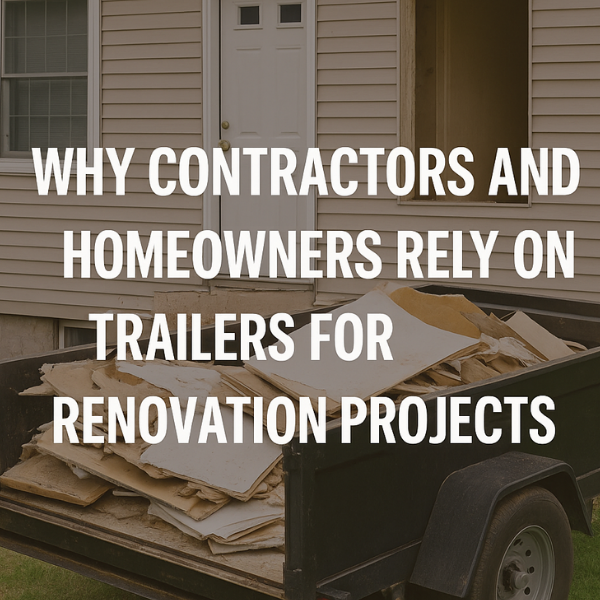 Why Contractors and Homeowners Rely on Trailers for Renovation Projects